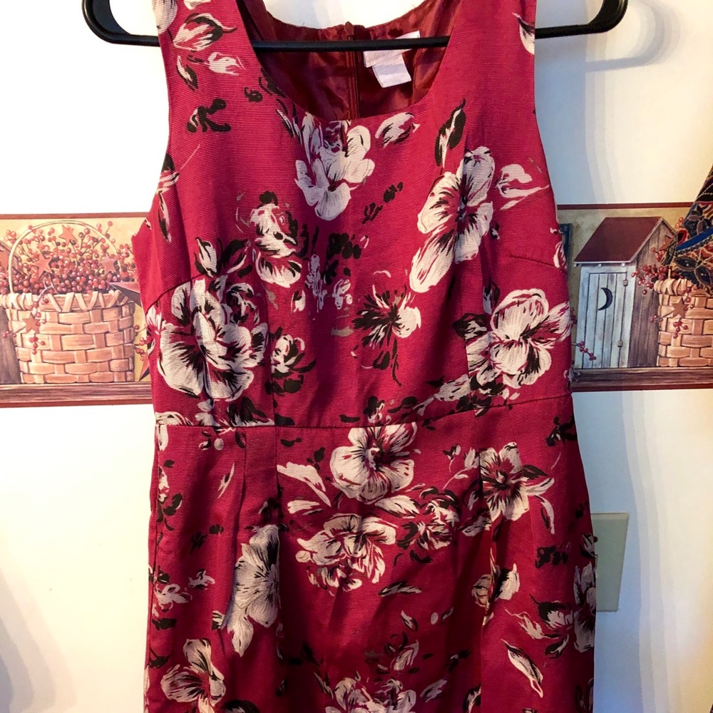 CHARLOTTE RUSSE BURGUNDY DRESS SIZE LARGE